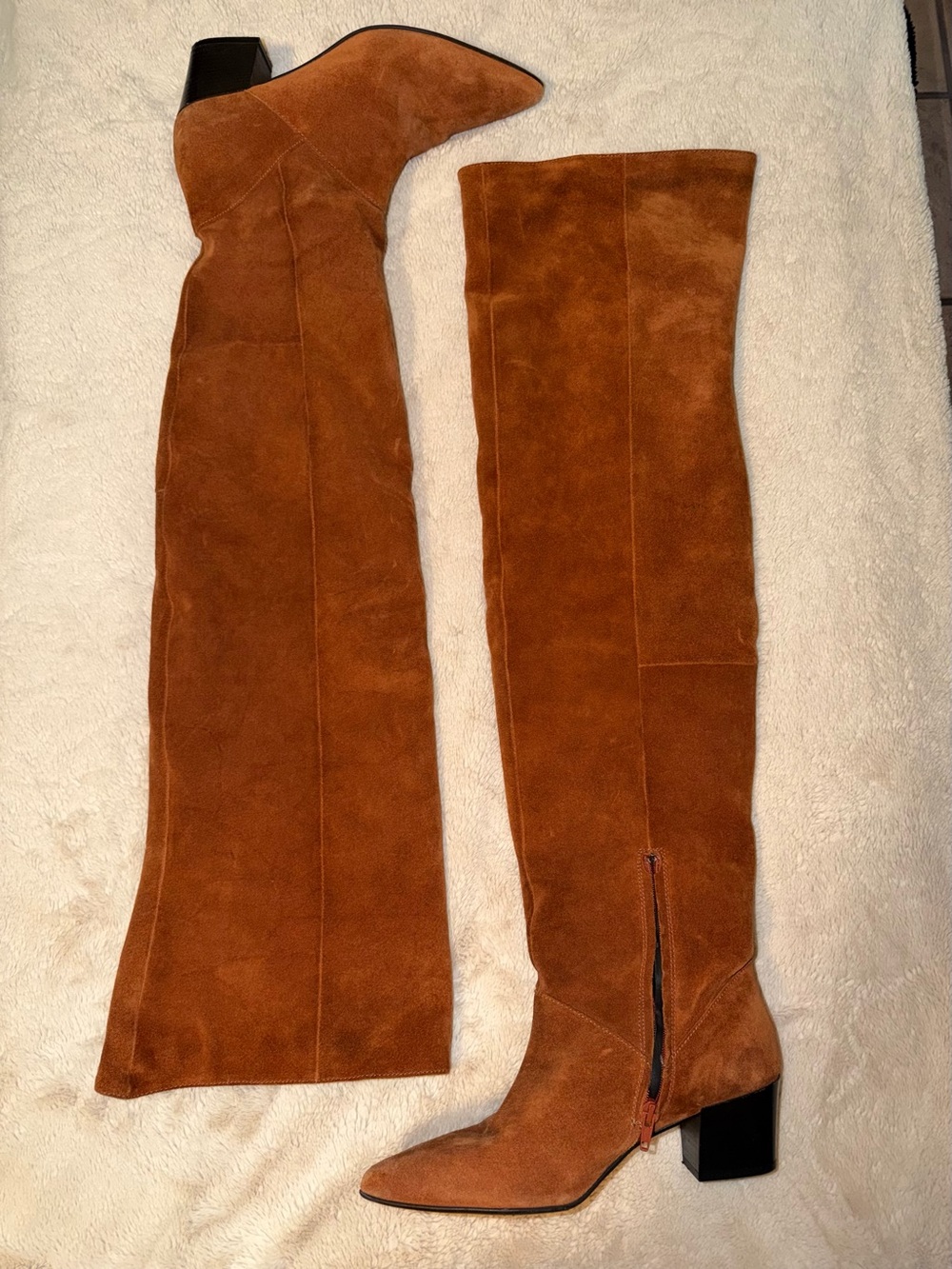 River Island Tall Slouch Suede Over the Knee Boots - 10 us / 41 Eu